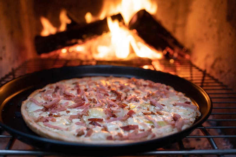 Smoky brisket BBQ specialty pizza