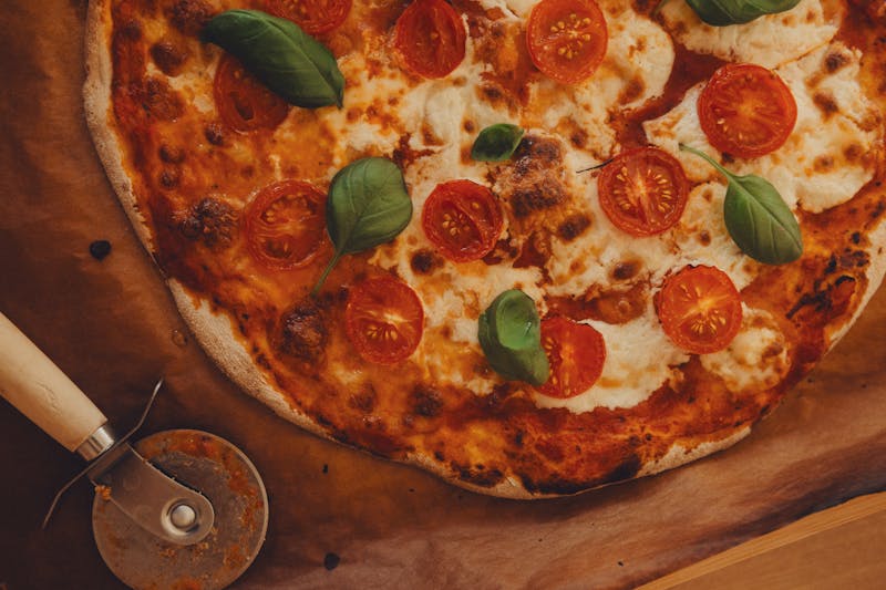 Gluten-free Margherita pizza